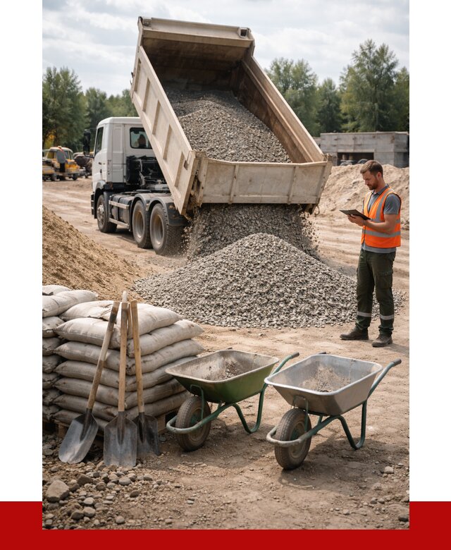 Доставка нерудных материалов в Электростали от 1216 руб. | ПРОНЕРУДЭлк