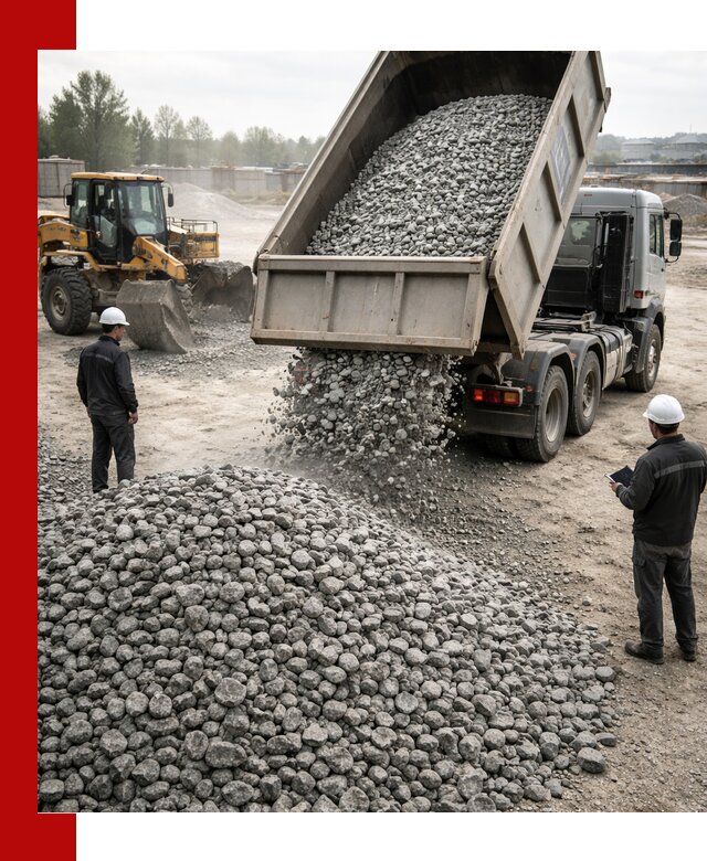 Доставка гранитного щебня фракции 20-40 в Электростали