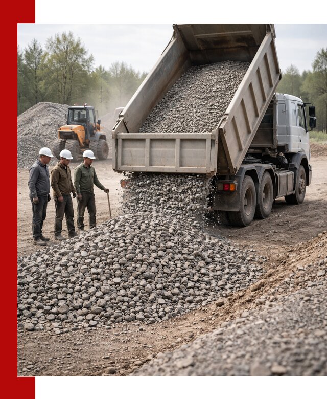 Доставка гравийного щебня фракции 70-120 в Электростали