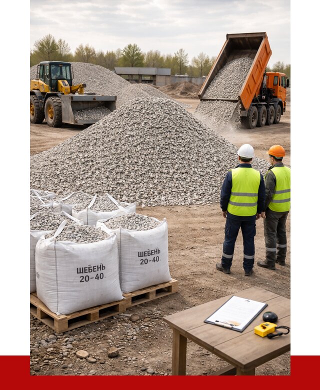 Известняковый щебень 20-40 в Электростали от 2127 р. ПРОНЕРУДЭлк