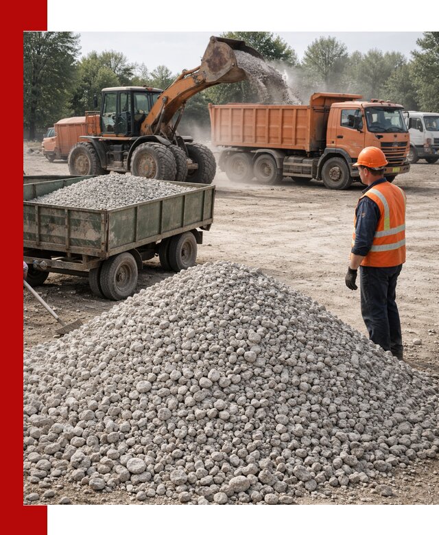 Доставка известнякового щебня фракция 20–40 в Электростали