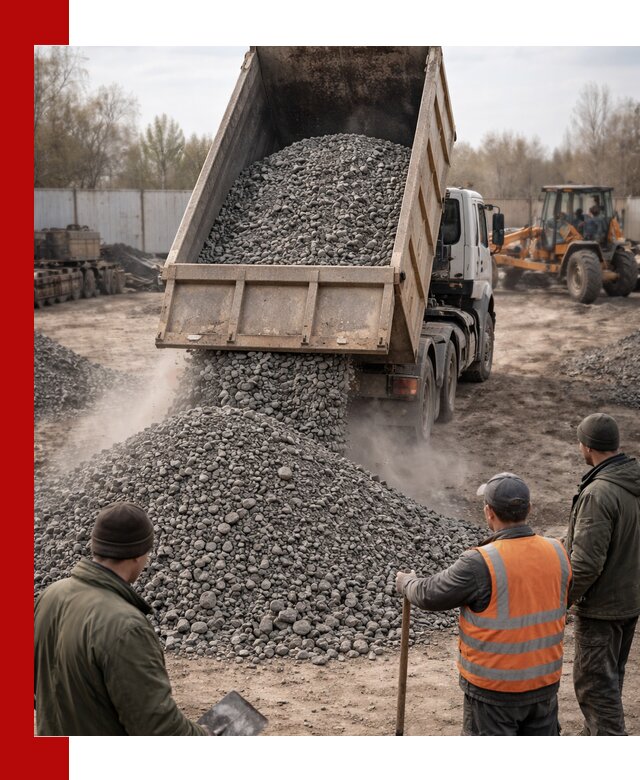 Доставка шлакового щебня в удобные сроки по выгодной цене в Электростали