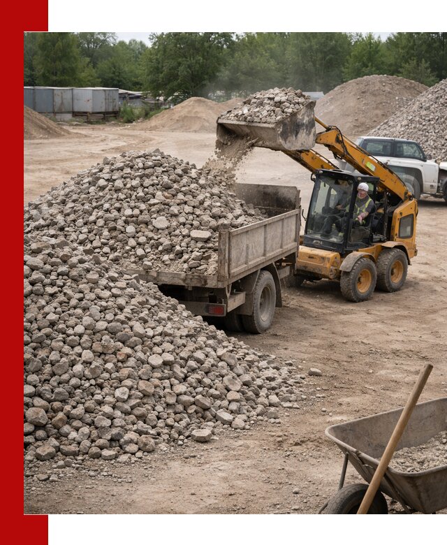 Доставка вторичного щебня в Электростали для строительных работ