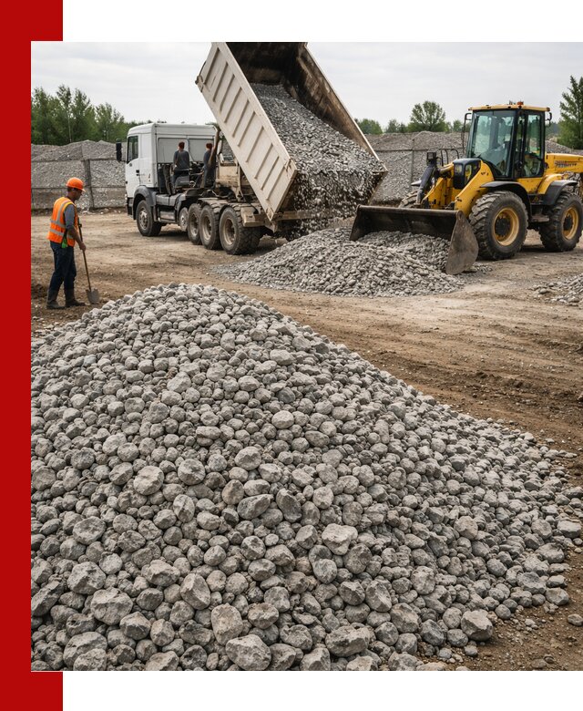 Доставка бетонного щебня фракции 40-70 в Электростали