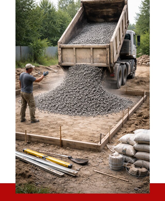 Купить щебень для фундамента в Электростали от 4559 р. | ПРОНЕРУДЭлк