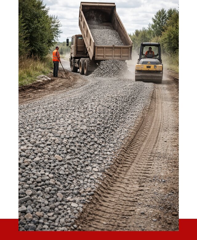 Щебень для отсыпки дороги в Электростали от 2735 р. ПРОНЕРУДЭлк