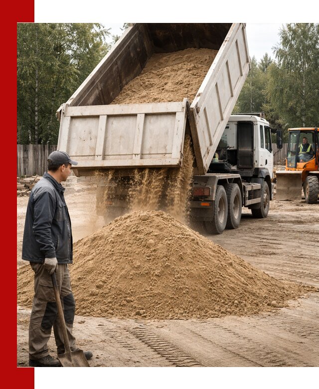 Доставка и продажа песка с разгрузкой в Электростали