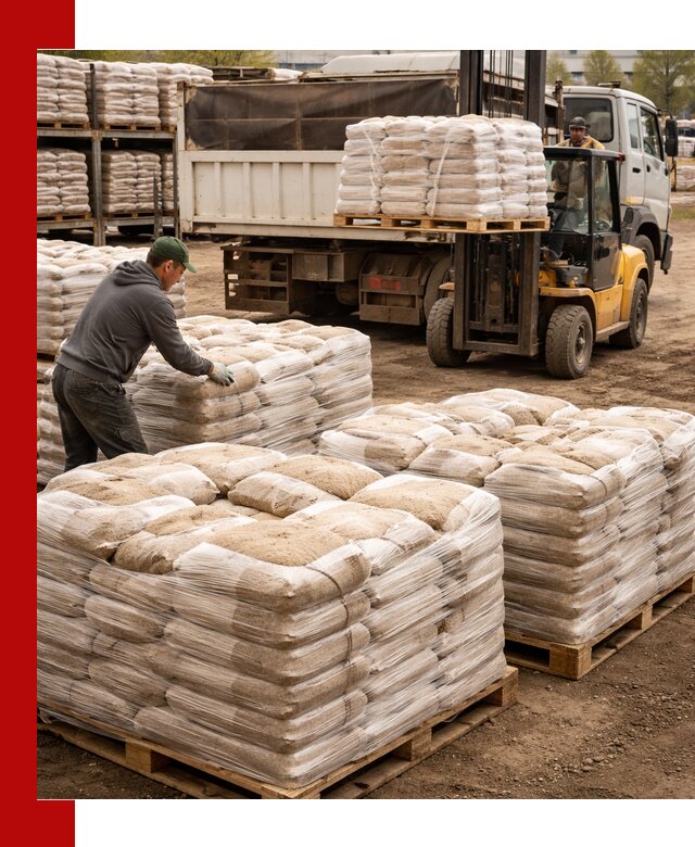 Карьерный песок в мешках с доставкой в Электростали