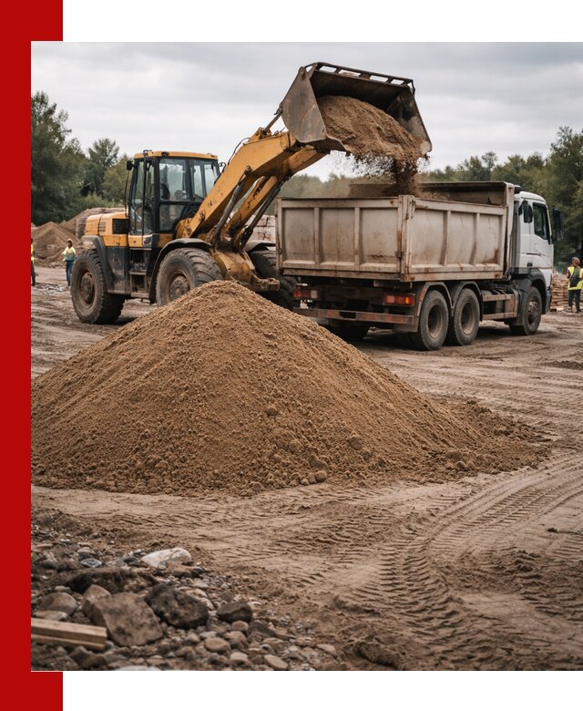 Доставка речного песка навалом в Электростали быстро и выгодно