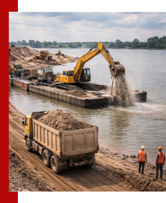Намывной песок с доставкой в Электростали оптом и в розницу
