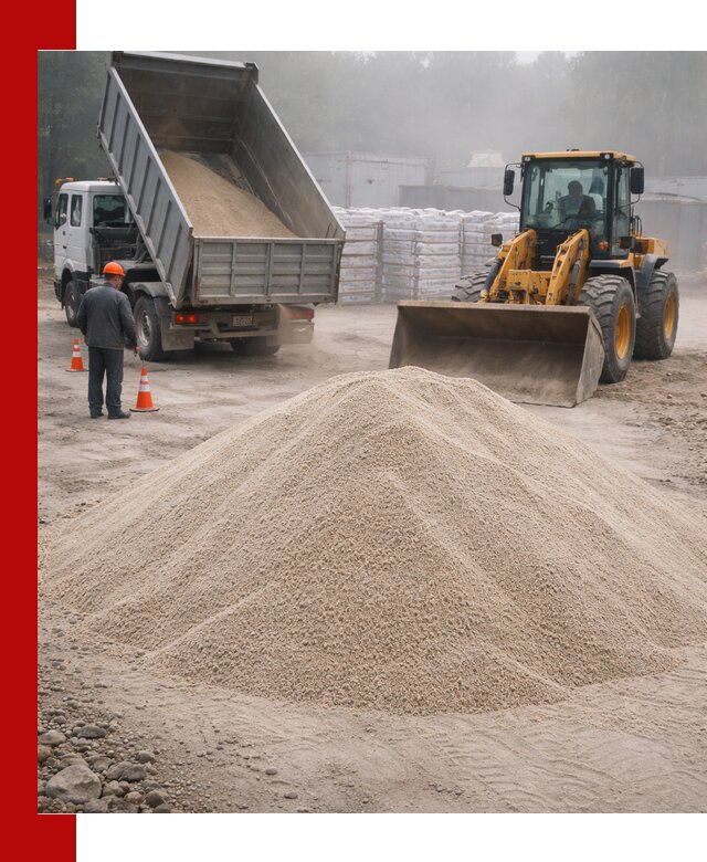Кварцевый песок фракция 0–8 для стройработ в Электростали