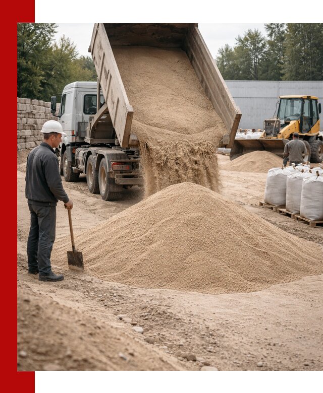Кварцевый песок фракция 0–3 мм с доставкой в Электростали