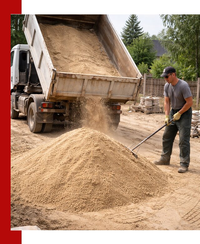 Доставка сухого песка самосвалами в Электростали