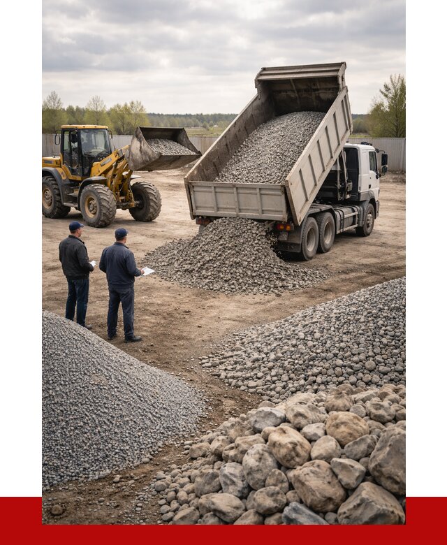 Гравий и камень с доставкой в Электростали от 4255 р. - ПРОНЕРУДЭлк