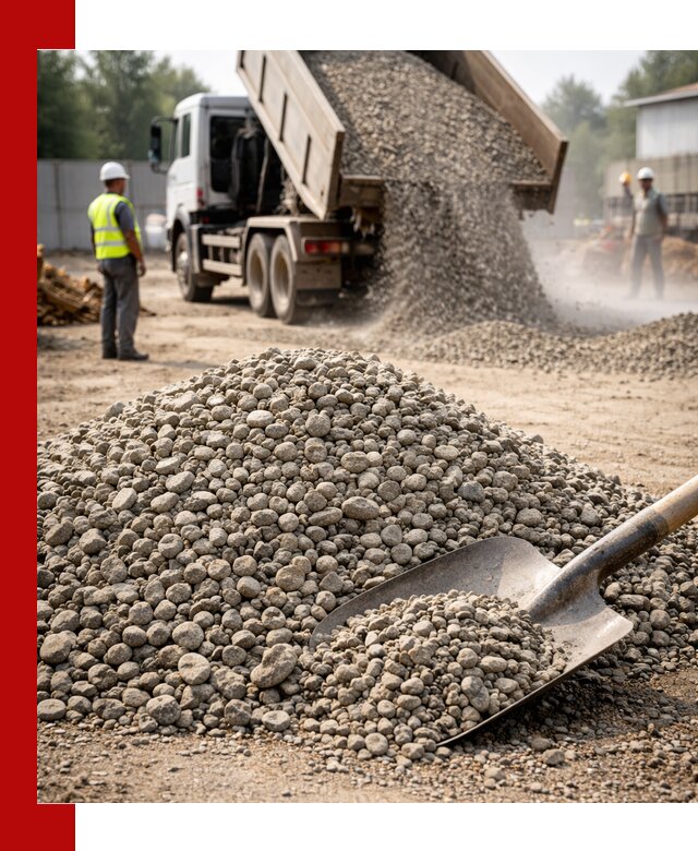 Доставка гравия фракции 20-40 в Электростали с самосвалами