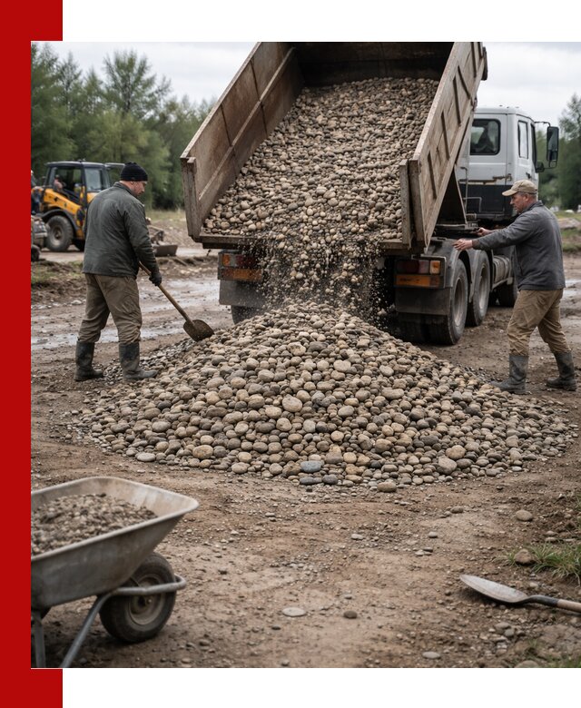 Доставка гальки речной оптом и в розницу в Электростали