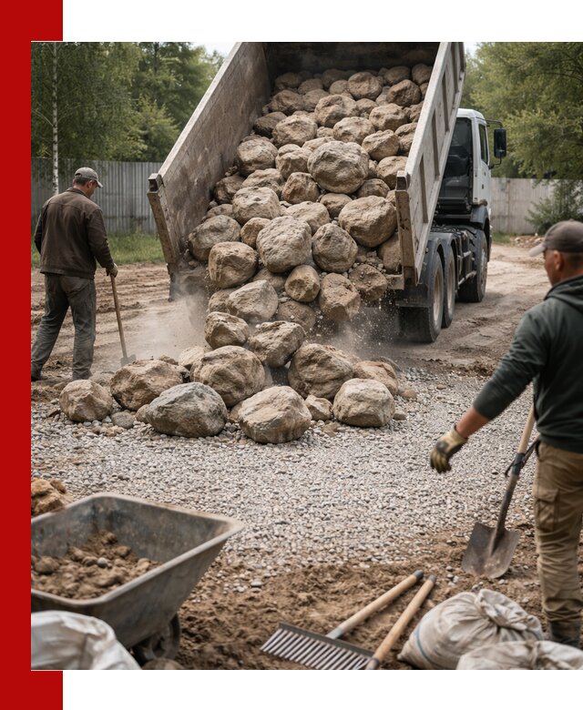 Доставка и укладка булыжника в Электростали