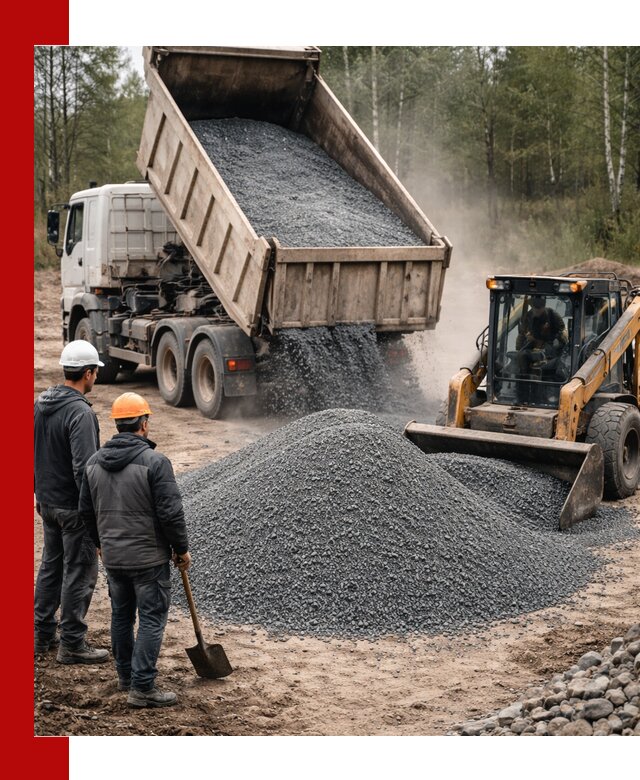 Гранитный отсев 0-5 с доставкой и разгрузкой в Электростали