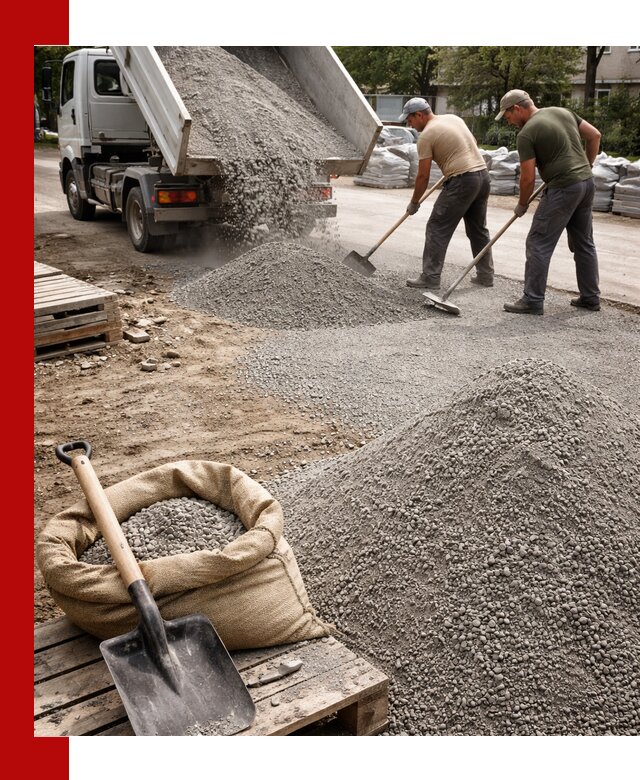 Отсев для тротуарной плитки в Электростали — доставка и укладка