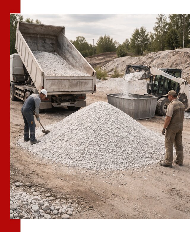 Доставка и продажа белой мраморной крошки в Электростали