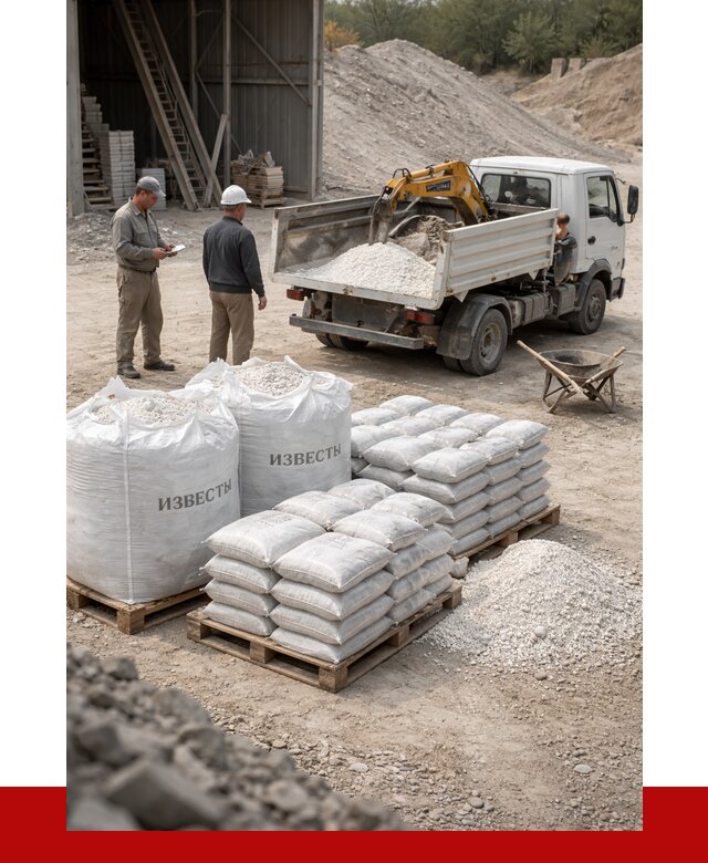 Известь строительная в Электростали с доставкой от 4255 р. | ПРОНЕРУДЭлк