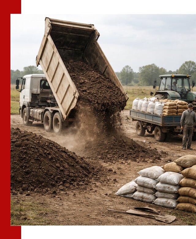 Доставка грунта и удобрений оптом в Электростали для сельхоз и строительства