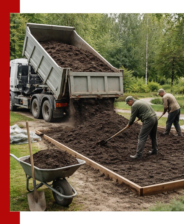 Доставка грунта для озеленения и благоустройства в Электростали