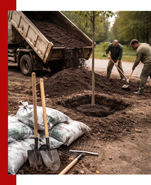 Грунт для посадки деревьев в Электростали — доставка и подготовка почвы