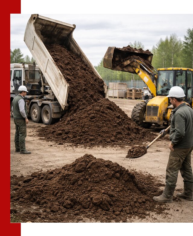 Доставка торфа оптом и в мешках в Электростали
