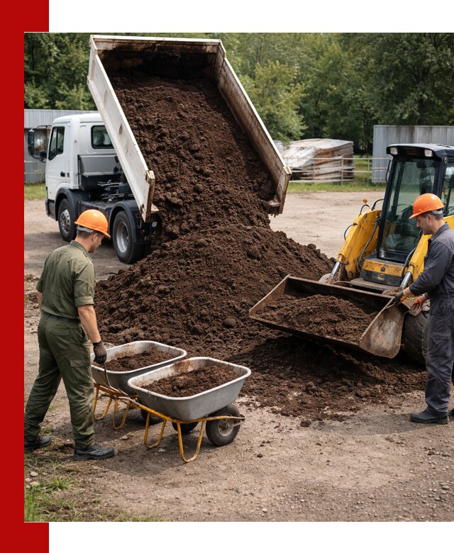 Доставка торфо-земляной смеси в Электростали для огорода и ландшафта