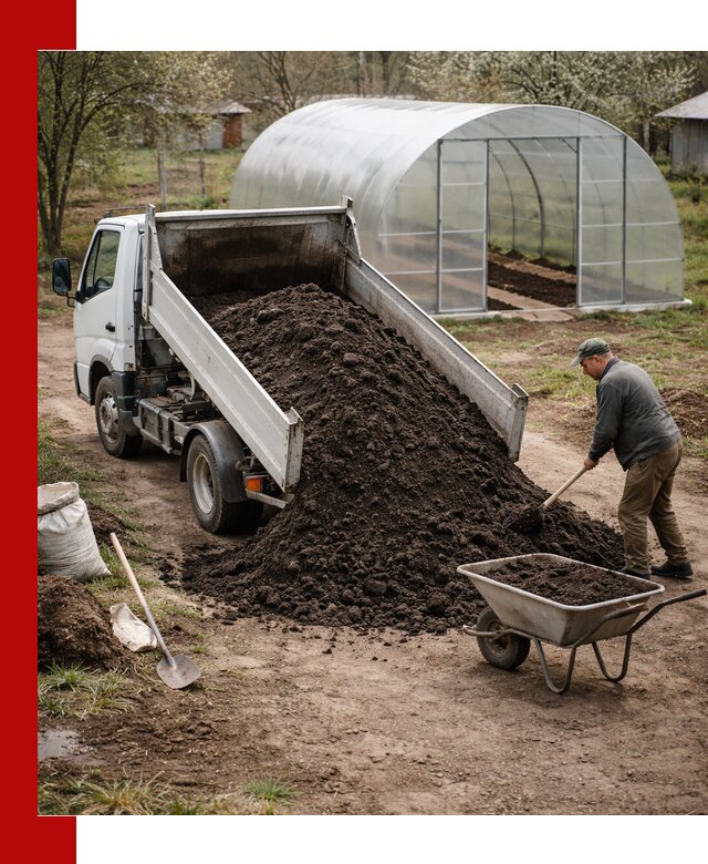 Чернозем для теплицы с доставкой в Электростали