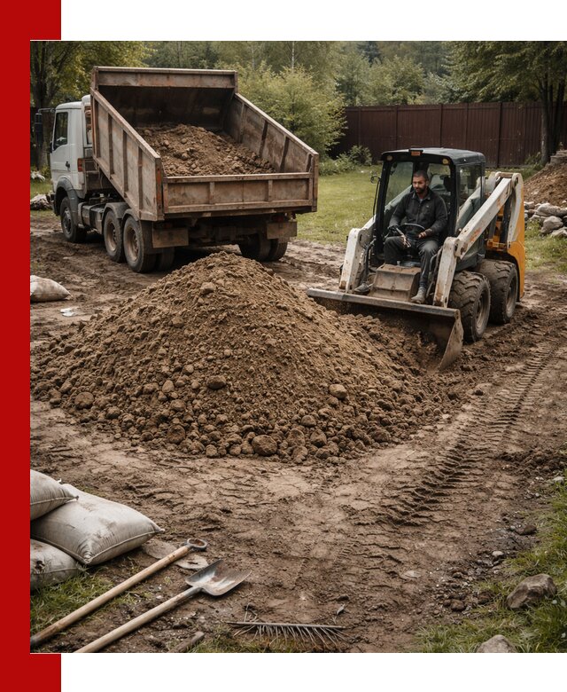 Суглинок для планировки участков в Электростали с доставкой и выгрузкой