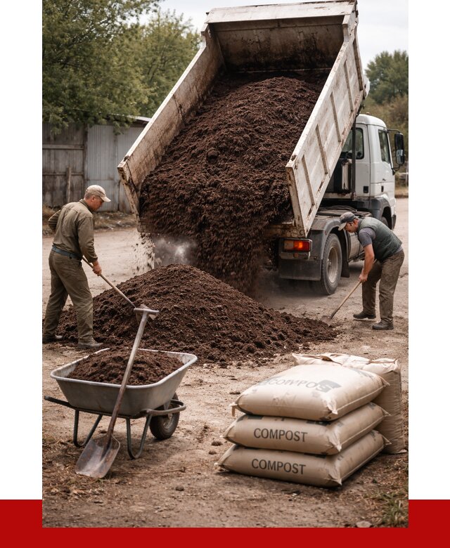 Купить компост в Электростали от 4255 р. за куб с доставкой | ПРОНЕРУДЭлк