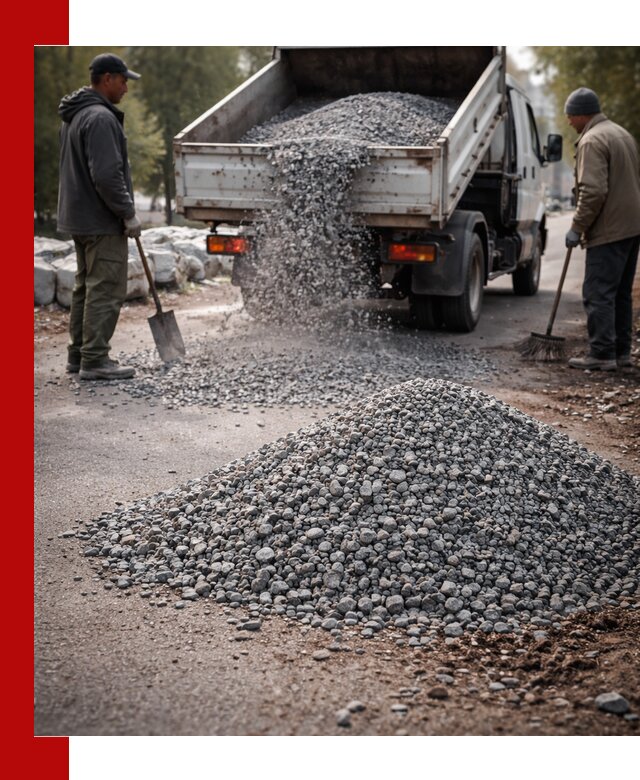 Гранитная крошка для посыпки дорог и тротуаров в Электростали