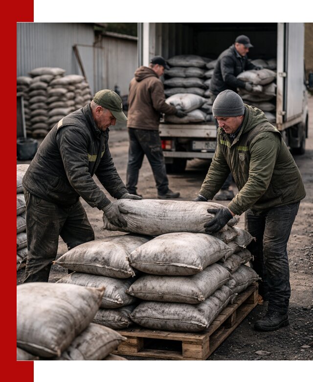 Доставка угля в мешках по выгодным ценам в Электростали