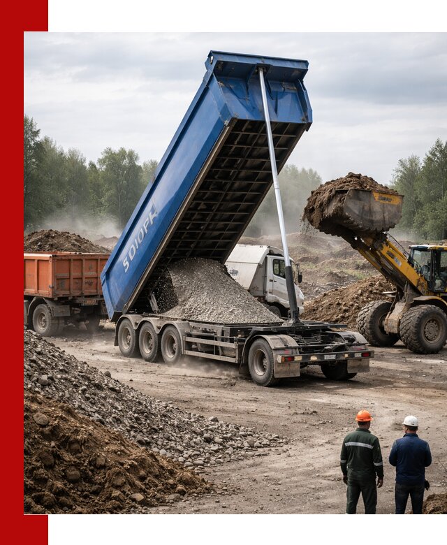 Аренда тонар 40 тонн в Электростали с доставкой материалов