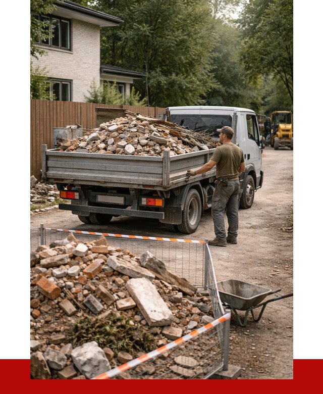 Вывоз строительного мусора с погрузкой в Электростали от 7598 р | ПРОНЕРУДЭлк