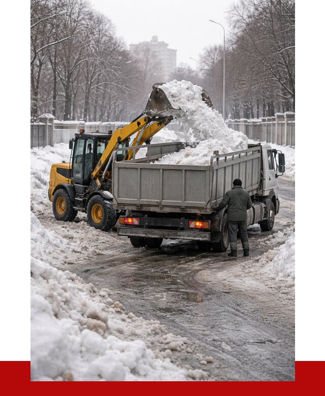 Вывоз снега с погрузкой в Электростали от 3546 р. ПРОНЕРУДЭлк