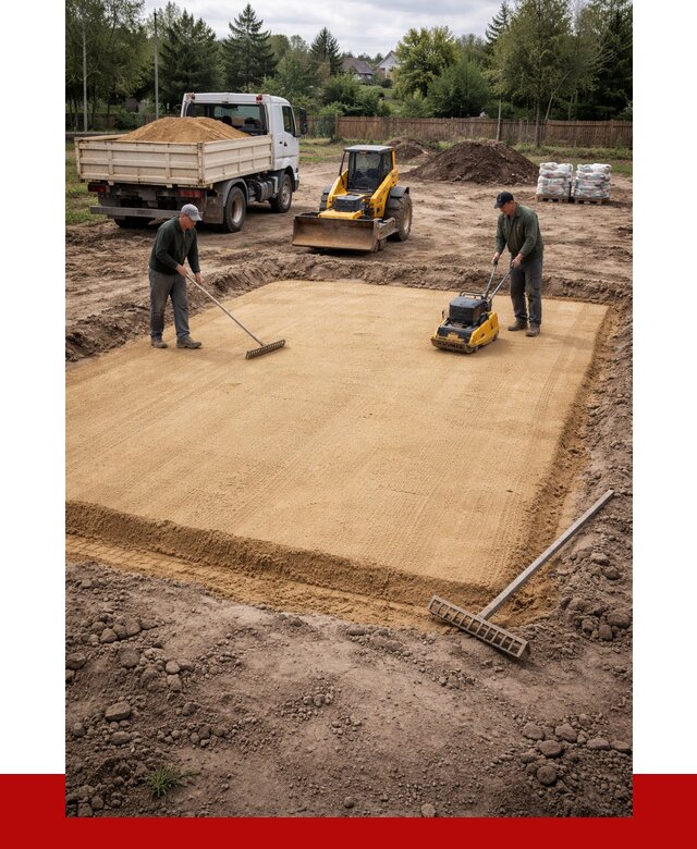 Устройство песчаной подушки в Электростали от 4559 р. ПРОНЕРУДЭлк